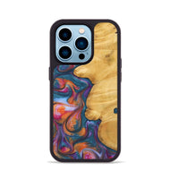 iPhone 14 Pro Wood Phone Case - Milburn (Blue, 743609)