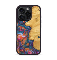 iPhone 16 Pro Wood Phone Case - Milburn (Blue, 743609)