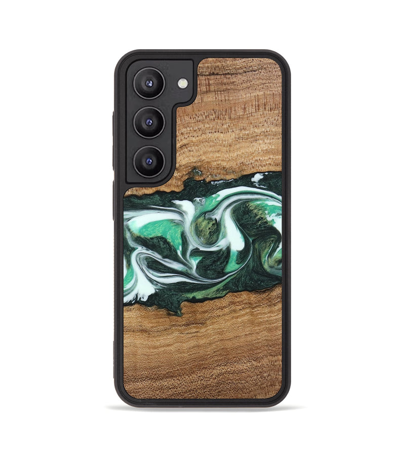 Galaxy S23 Wood Phone Case - Tarsha (Green, 743619)