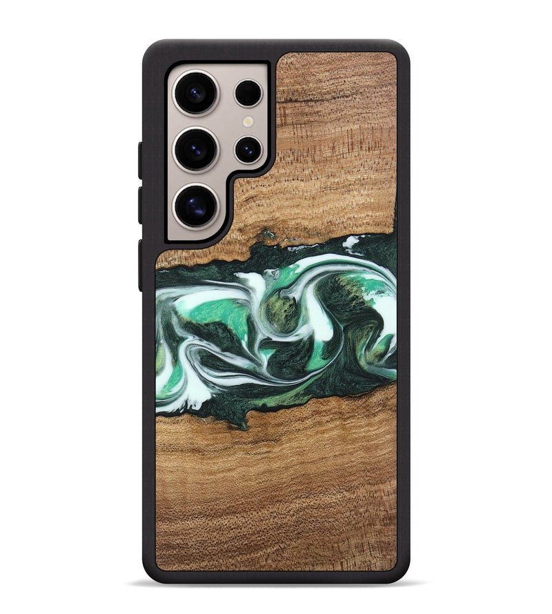 Galaxy S25 Ultra Wood Phone Case - Tarsha (Green, 743619)