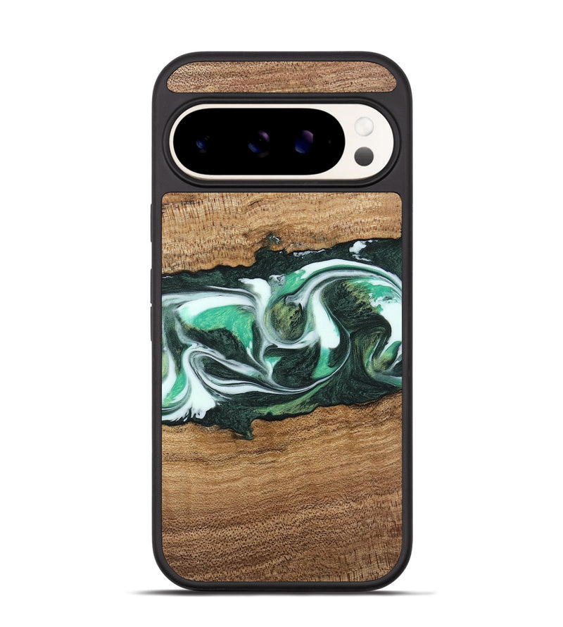 Pixel 9 Wood Phone Case - Tarsha (Green, 743619)