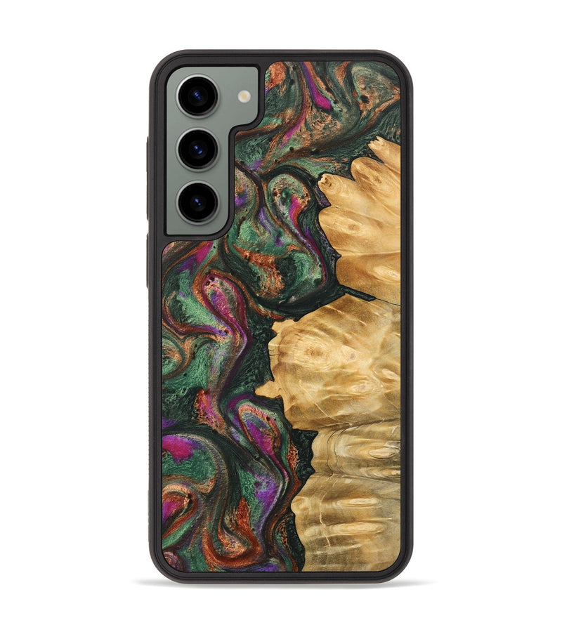 Galaxy S23 Plus Wood Phone Case - Melvyn (Green, 743625)