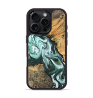 iPhone 16 Pro Wood Phone Case - Shanae (Green, 743658)