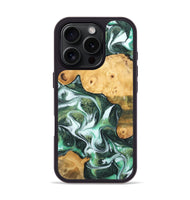 iPhone 16 Pro Wood Phone Case - Praveen (Green, 743660)