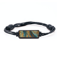 Classic Wood Bracelet - Giselle (Teal & Gold, 743740)