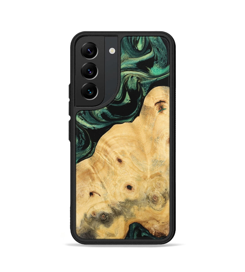 Galaxy S22 Wood Phone Case - Gusella (Green, 743802)