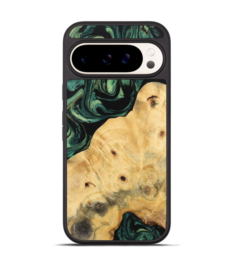 Pixel 9 Wood Phone Case - Gusella (Green, 743802)