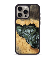 iPhone 15 Pro Max Wood Phone Case - Ehab (Green, 743805)