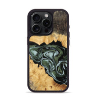 iPhone 15 Pro Wood Phone Case - Ehab (Green, 743805)