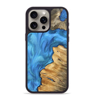 iPhone 15 Pro Max Wood Phone Case - Weldon (Blue, 743854)