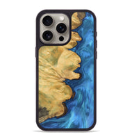 iPhone 15 Pro Max Wood Phone Case - Emran (Blue, 743863)