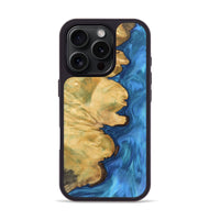 iPhone 16 Pro Wood Phone Case - Emran (Blue, 743863)