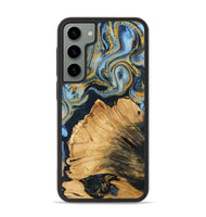 Galaxy S23 Plus Wood Phone Case - Lubomyr (Teal & Gold, 743883)