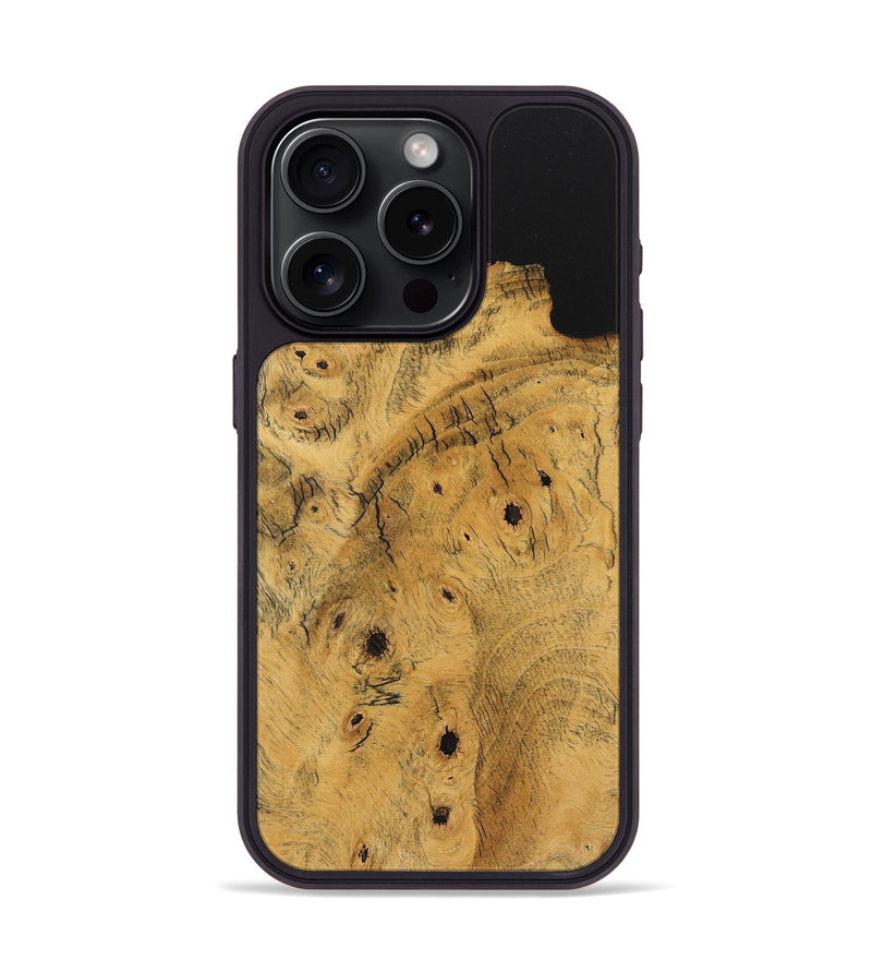 iPhone 15 Pro Wood Phone Case - Shouli (Wood Burl, 743893)