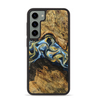 Galaxy S23 Plus Wood Phone Case - Corette (Teal & Gold, 743900)