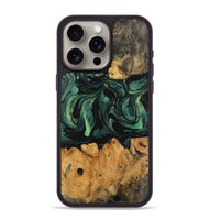 iPhone 15 Pro Max Wood Phone Case - Bharat (Green, 743922)