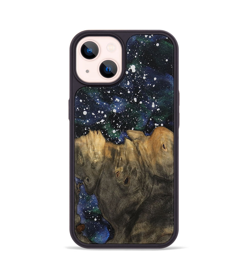 iPhone 14 Wood Phone Case - Happy (Cosmos, 743924)