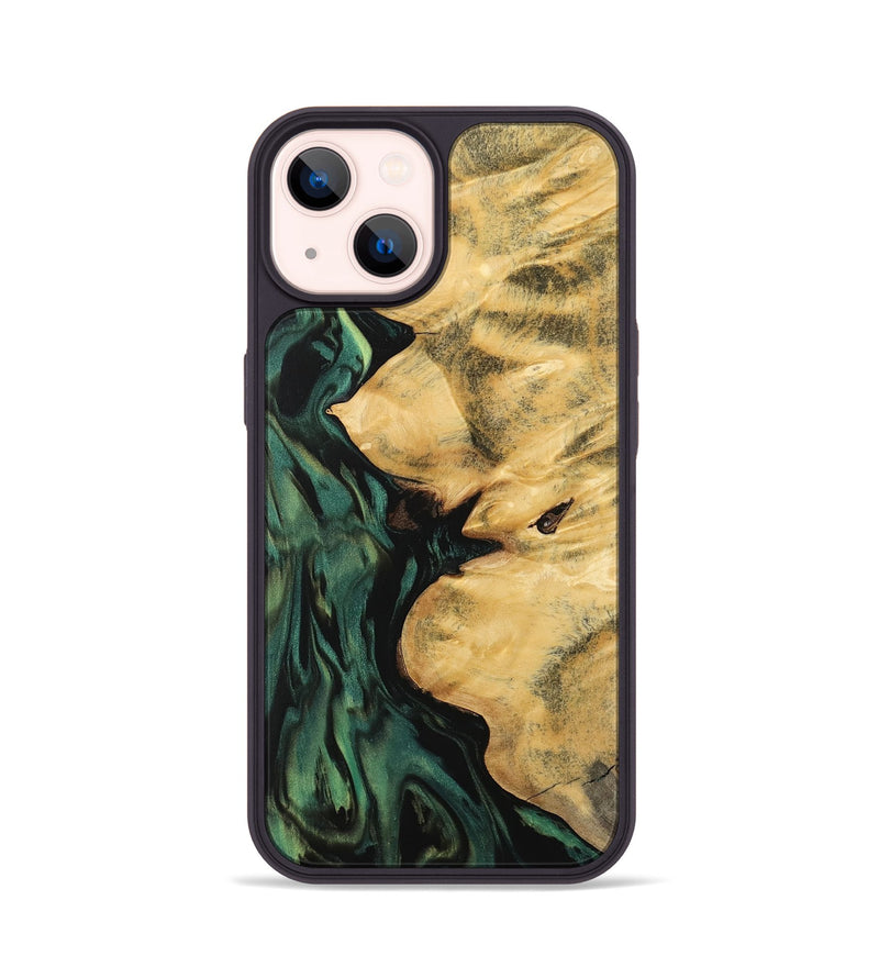 iPhone 14 Wood Phone Case - Jamima (Green, 743925)