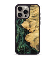 iPhone 15 Pro Max Wood Phone Case - Jamima (Green, 743925)