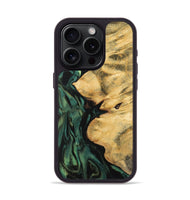 iPhone 15 Pro Wood Phone Case - Jamima (Green, 743925)