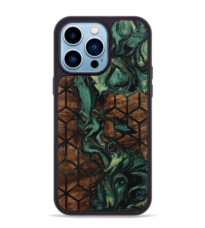 iPhone 14 Pro Max Wood Phone Case - Pheobe (Pattern, 743936)