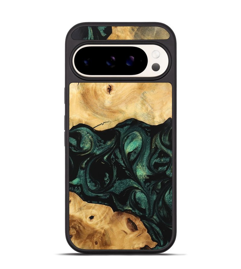 Pixel 9 Wood Phone Case - Neveah (Green, 743959)