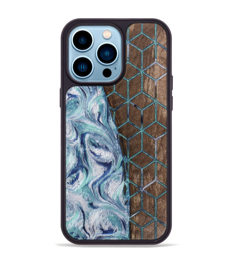 iPhone 14 Pro Max Wood Phone Case - Jolene (Pattern, 743980)