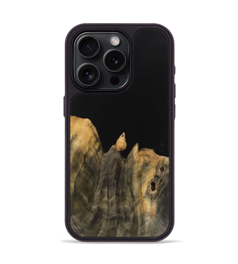 iPhone 15 Pro Wood Phone Case - Hirooki (Wood Burl, 743986)