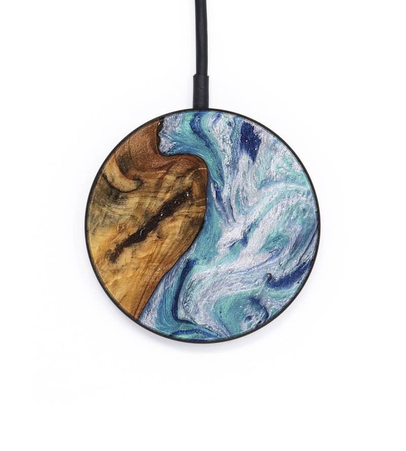 Circle Wood Wireless Charger - Milford (Blue, 743991)