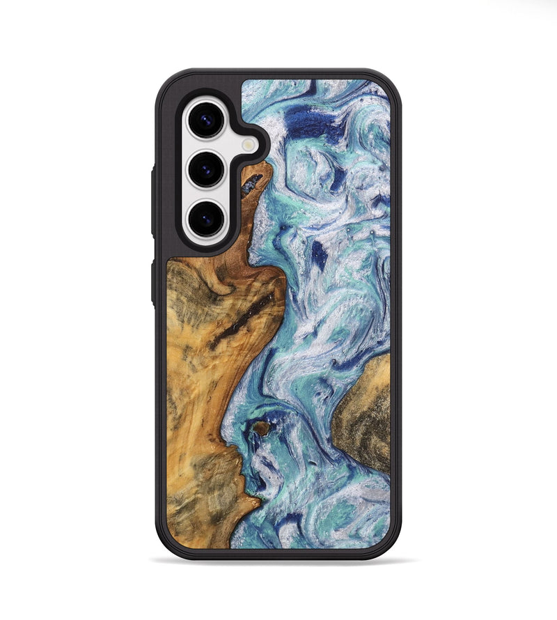 Galaxy S25 Wood Phone Case - Milford (Blue, 743991)