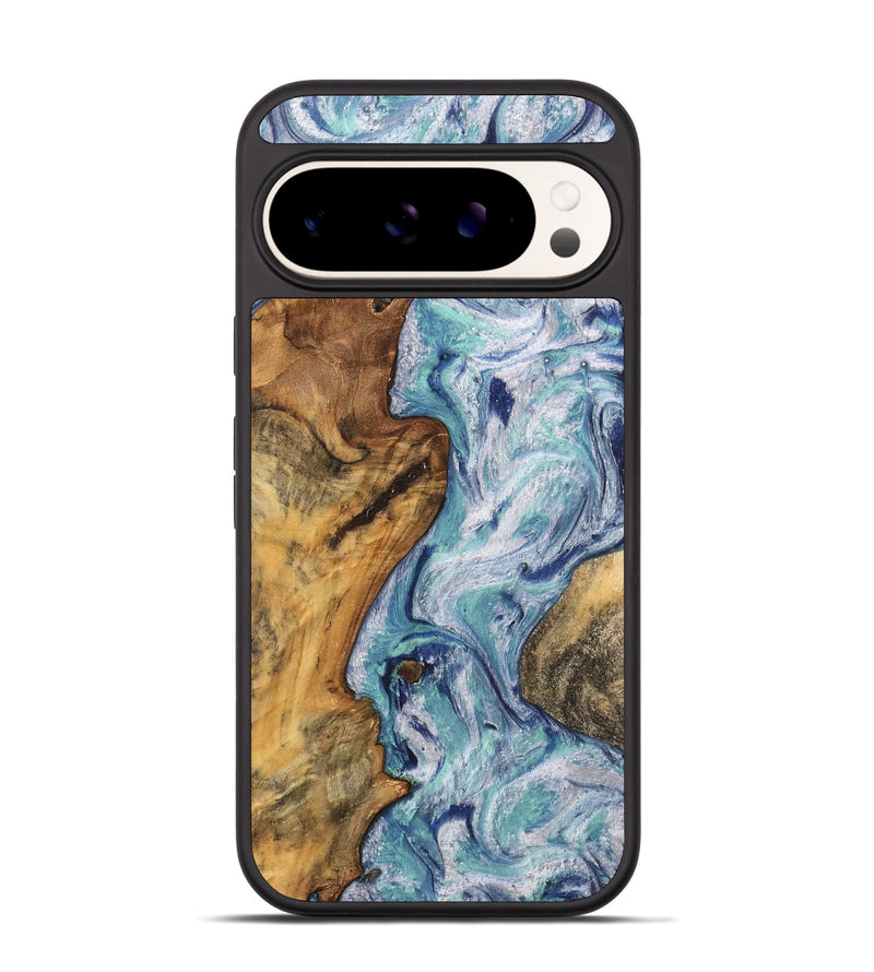 Pixel 9 Wood Phone Case - Milford (Blue, 743991)