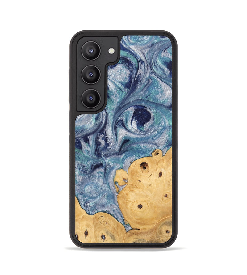 Galaxy S23 Wood Phone Case - James (Blue, 744007)