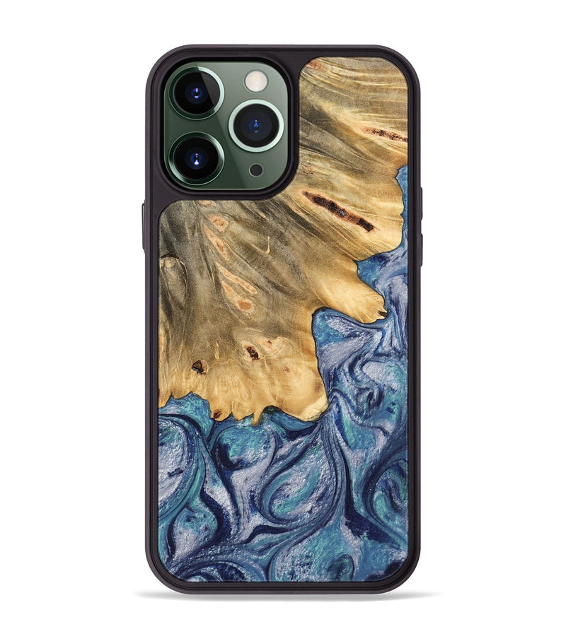 iPhone 13 Pro Max Wood Phone Case - Tillman (Blue, 744010)