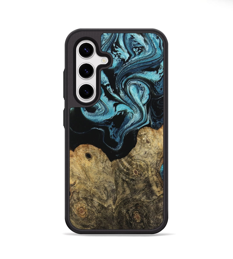 Galaxy S25 Wood Phone Case - Callum (Blue, 744035)