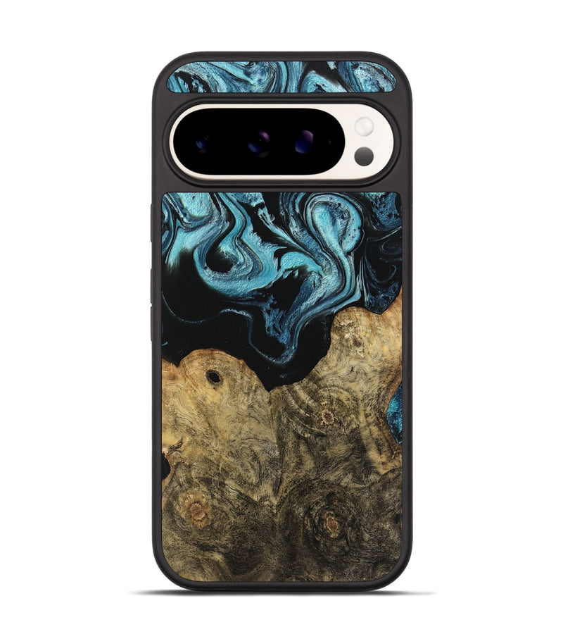 Pixel 9 Wood Phone Case - Callum (Blue, 744035)