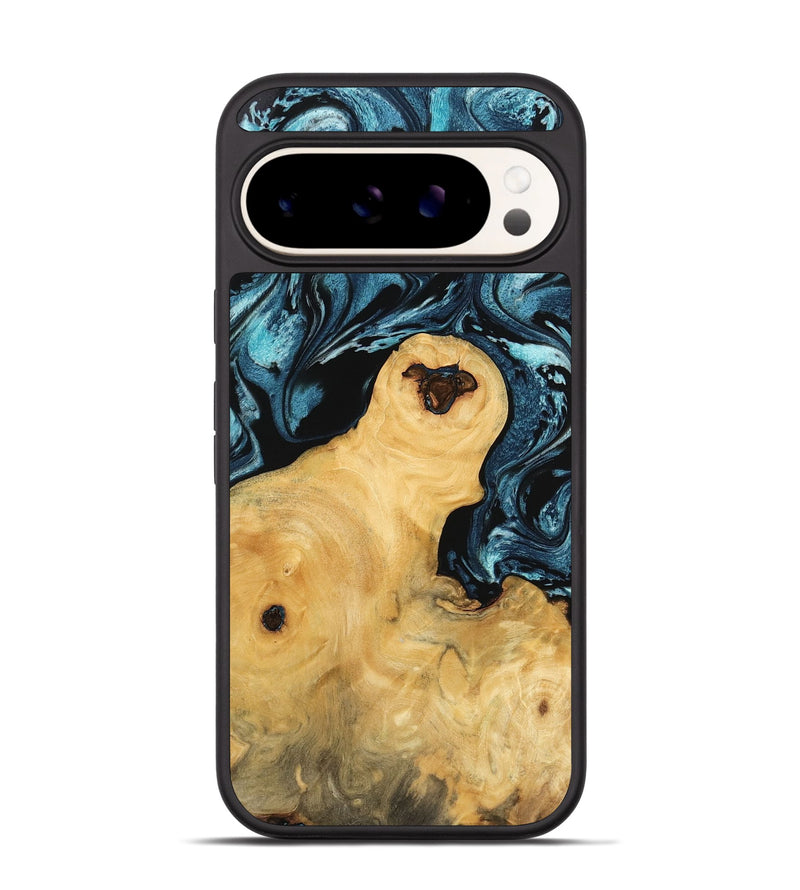 Pixel 9 Wood Phone Case - Djordje (Blue, 744039)