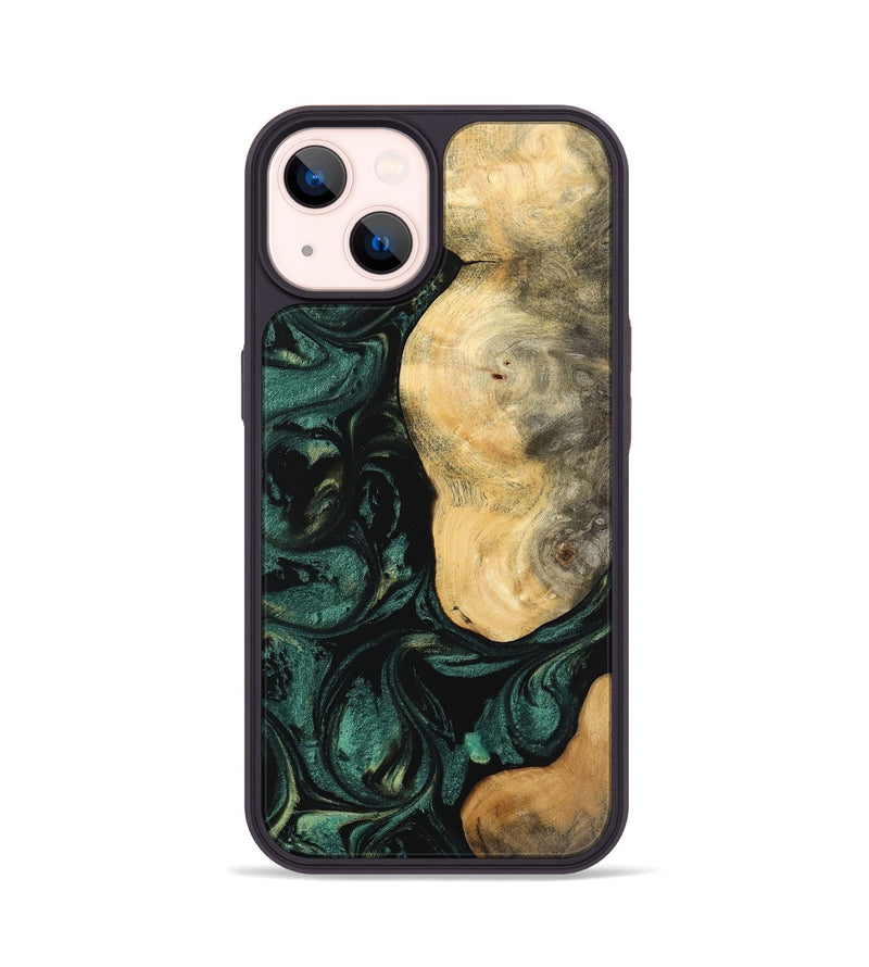 iPhone 14 Wood Phone Case - Ragu (Green, 744056)