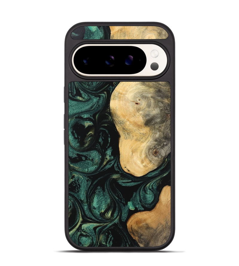 Pixel 9 Wood Phone Case - Ragu (Green, 744056)