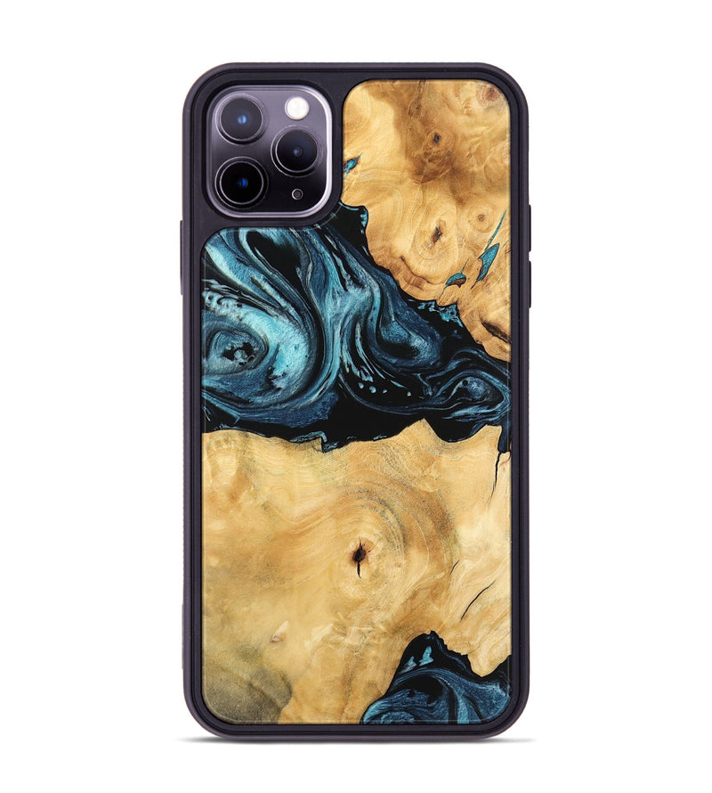 iPhone 11 Pro Max Wood Phone Case - Kendall (Blue, 744064)