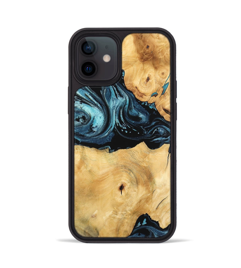 iPhone 12 Wood Phone Case - Kendall (Blue, 744064)