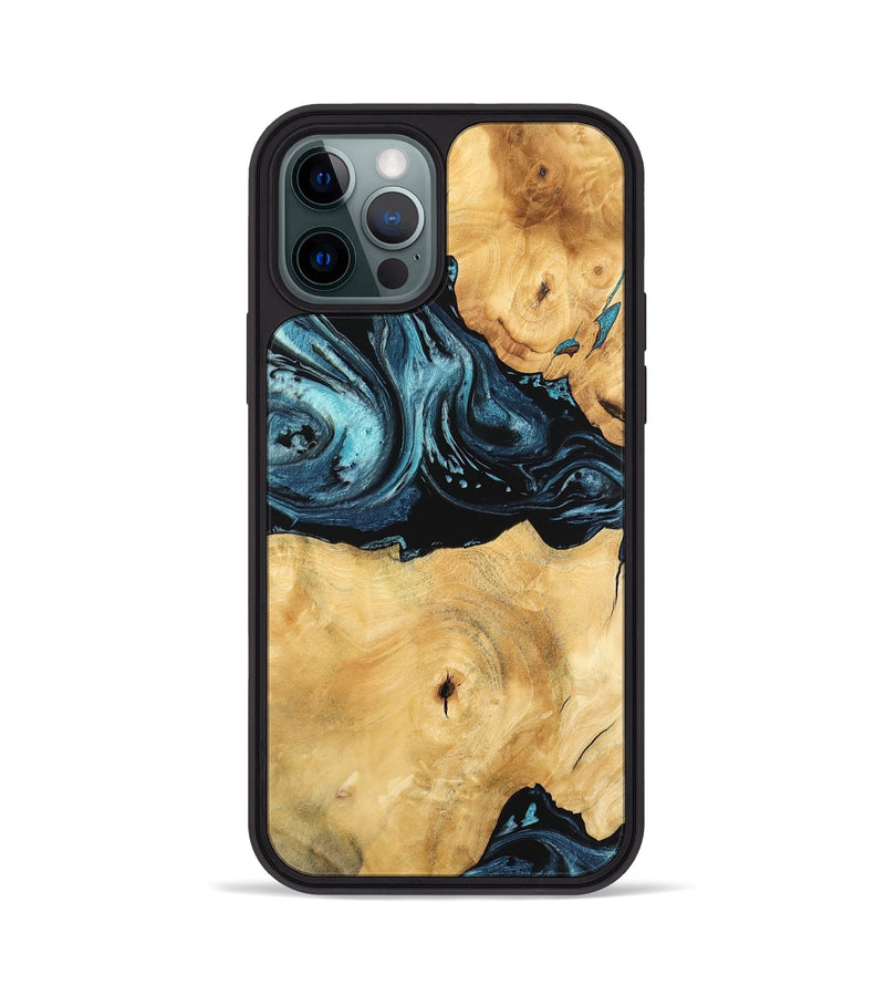 iPhone 12 Pro Wood Phone Case - Kendall (Blue, 744064)