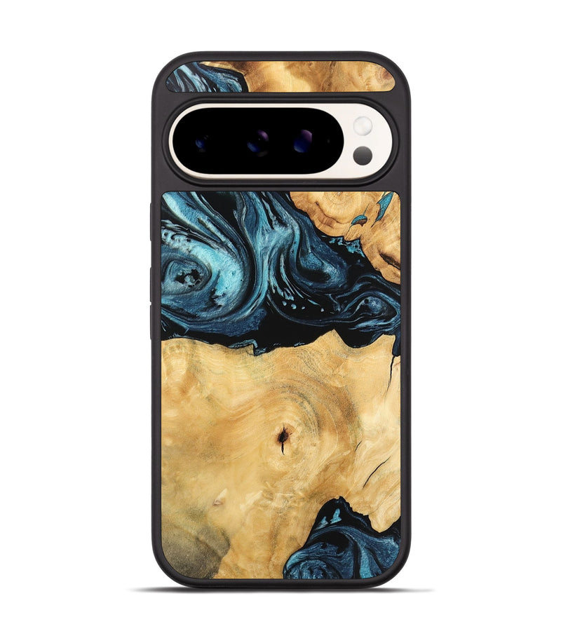 Pixel 9 Wood Phone Case - Kendall (Blue, 744064)