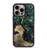 iPhone 15 Pro Max Wood Phone Case - Barbi (Green, 744066)