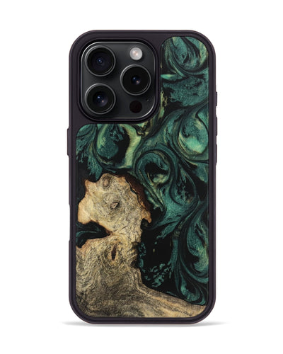 iPhone 16 Pro Wood Phone Case - Barbi (Green, 744066)