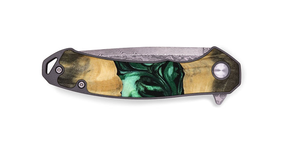 EDC Wood Pocket Knife - Jermey (Green, 744067)