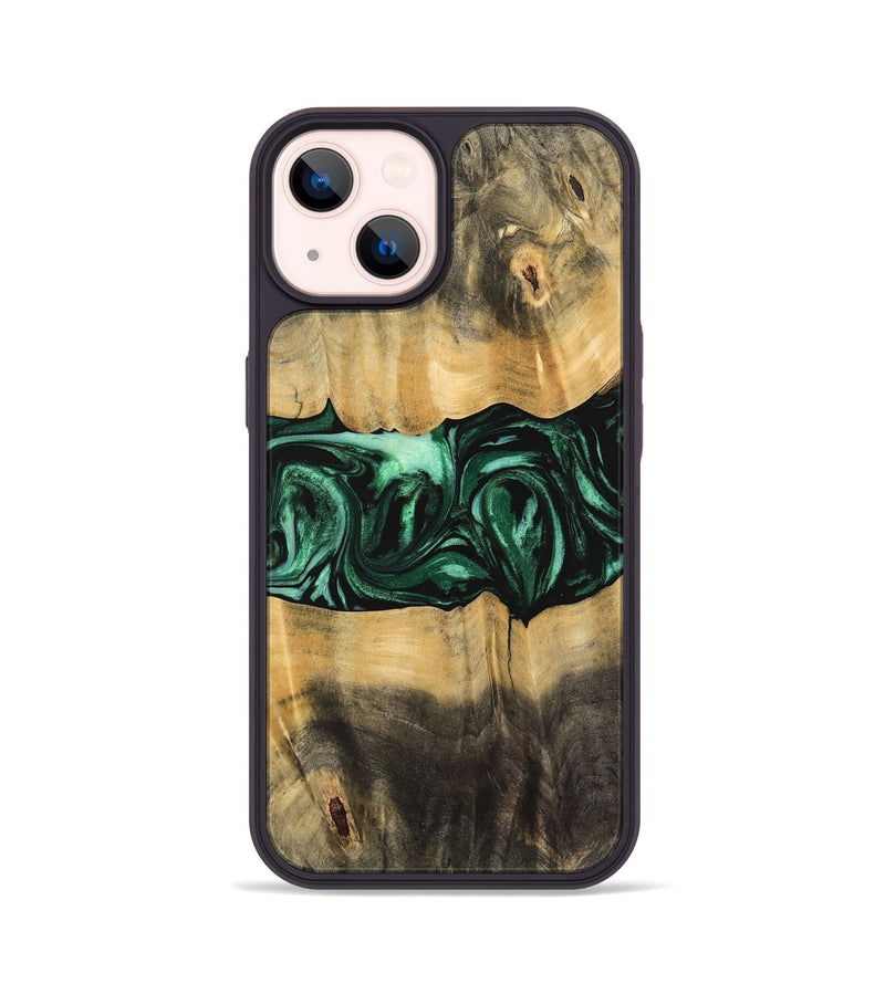 iPhone 14 Wood Phone Case - Jermey (Green, 744067)