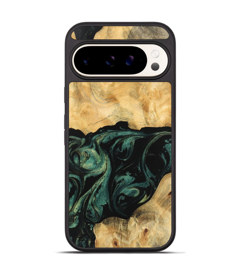 Pixel 9 Wood Phone Case - Jagger (Green, 744077)