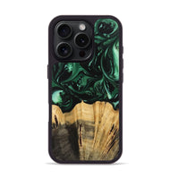 iPhone 16 Pro Wood Phone Case - Ende (Green, 744080)