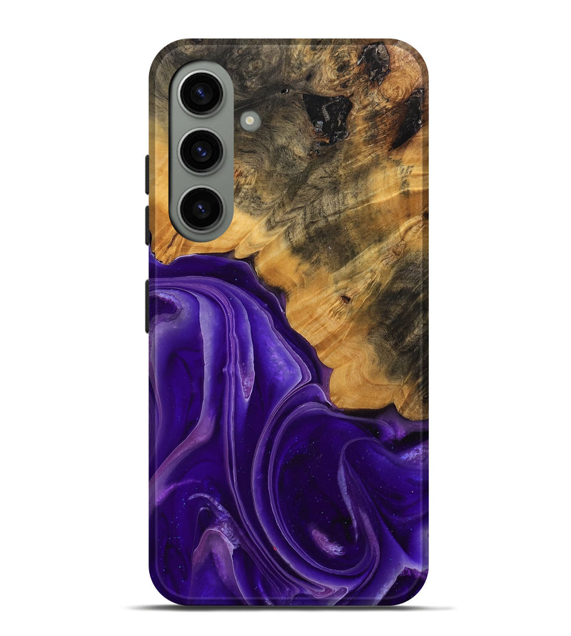 Galaxy S24 Plus Wood Live Edge Phone Case - Emilda (Purple, 744094)