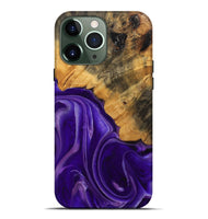 iPhone 13 Pro Max Wood Live Edge Phone Case - Emilda (Purple, 744094)